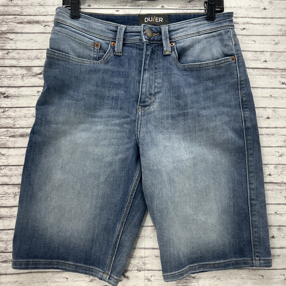 DU/ER DUER Size 30 L2X Jean Shorts Athletic Stretch Active Commuter Jorts Men's